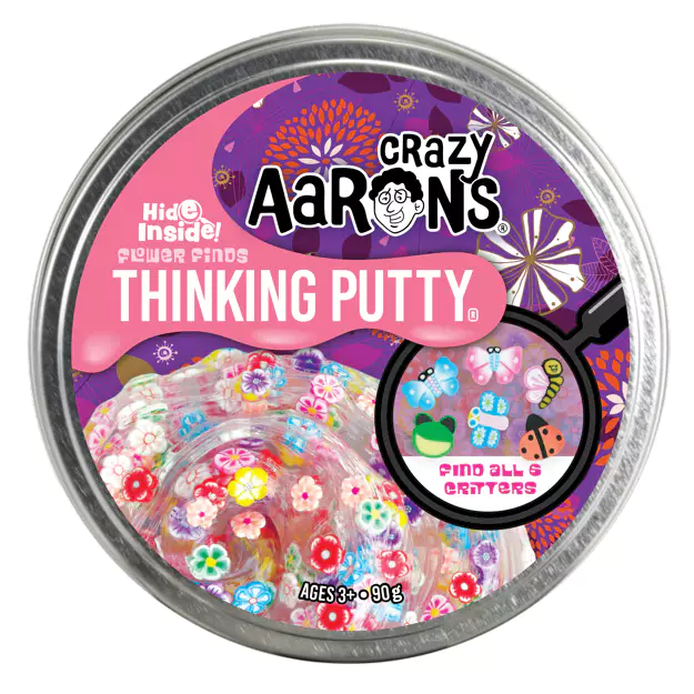 Crazy Aaron's Hide Inside Flower Finds Thinking Putty - 3.2oz Tin