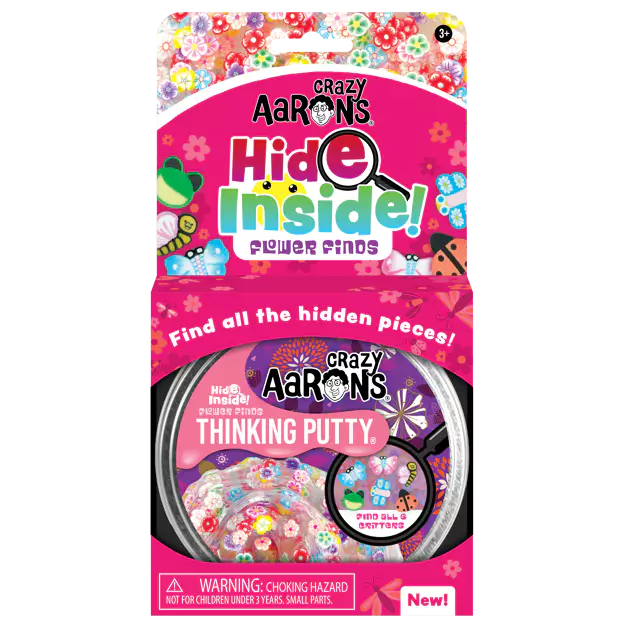 Crazy Aaron's Hide Inside Flower Finds Thinking Putty - 3.2oz Tin