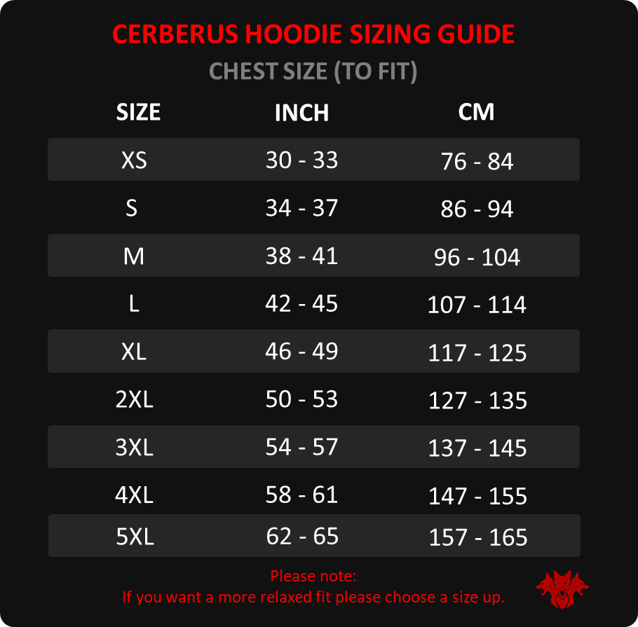 CERBERUS Strength Defeat Destroy Devour Hoodie – Cotton Blend Pouch