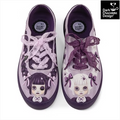 Hot Chocolate Design Nocturna Sisters Gothic Dollface Lace-Up Sneakers