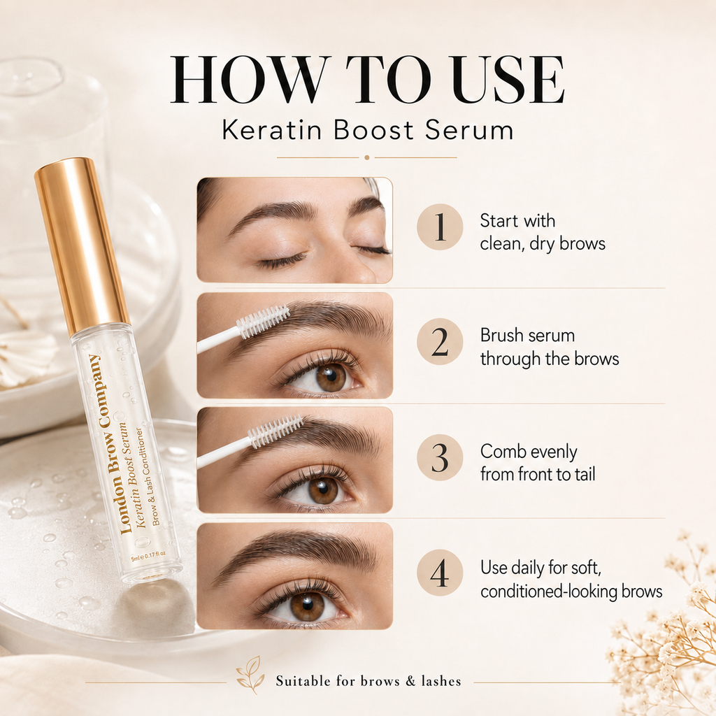London Brow Keratin Brow & Lash Boost Serum - Vegan Aftercare Treatment