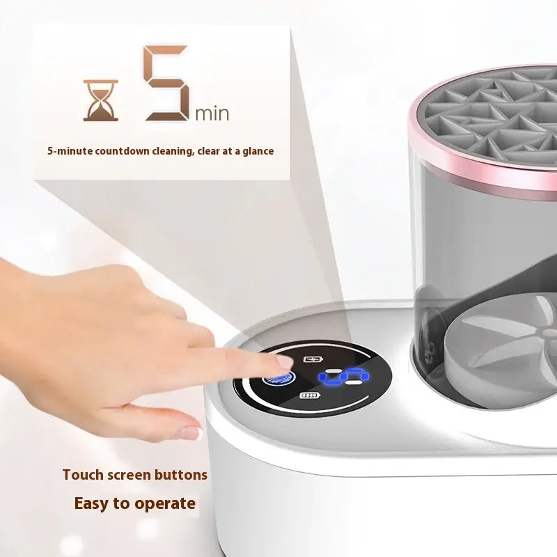 Electric Makeup Brush Cleaner and Dryer - USB Powered with Auto Drying