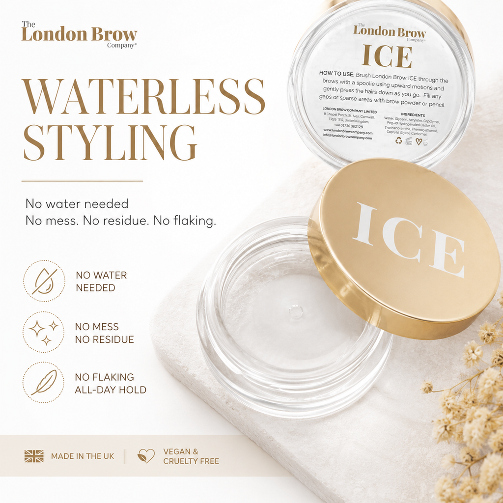London Brow ICE - Waterless Brow Styling Wax for Laminated & Fluffy Brows