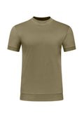 Forbes Luxury Menswear Khaki Slim Fit T-Shirt – Premium Cotton Tee