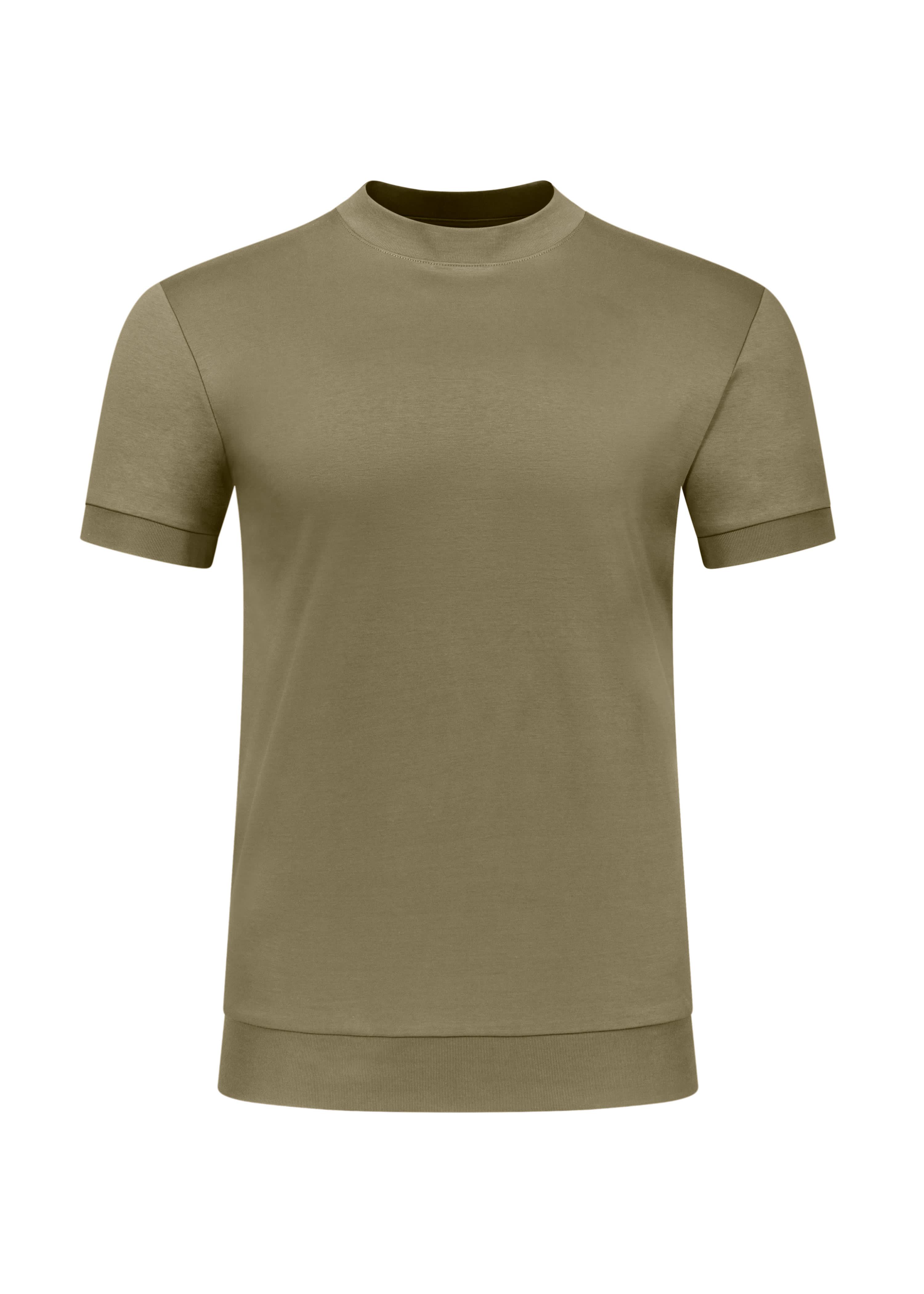 Forbes Luxury Menswear Khaki Slim Fit T-Shirt – Premium Cotton Tee