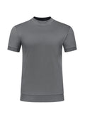 Forbes Luxury Menswear Slim Fit Cotton T-Shirt – Mid Grey Melange