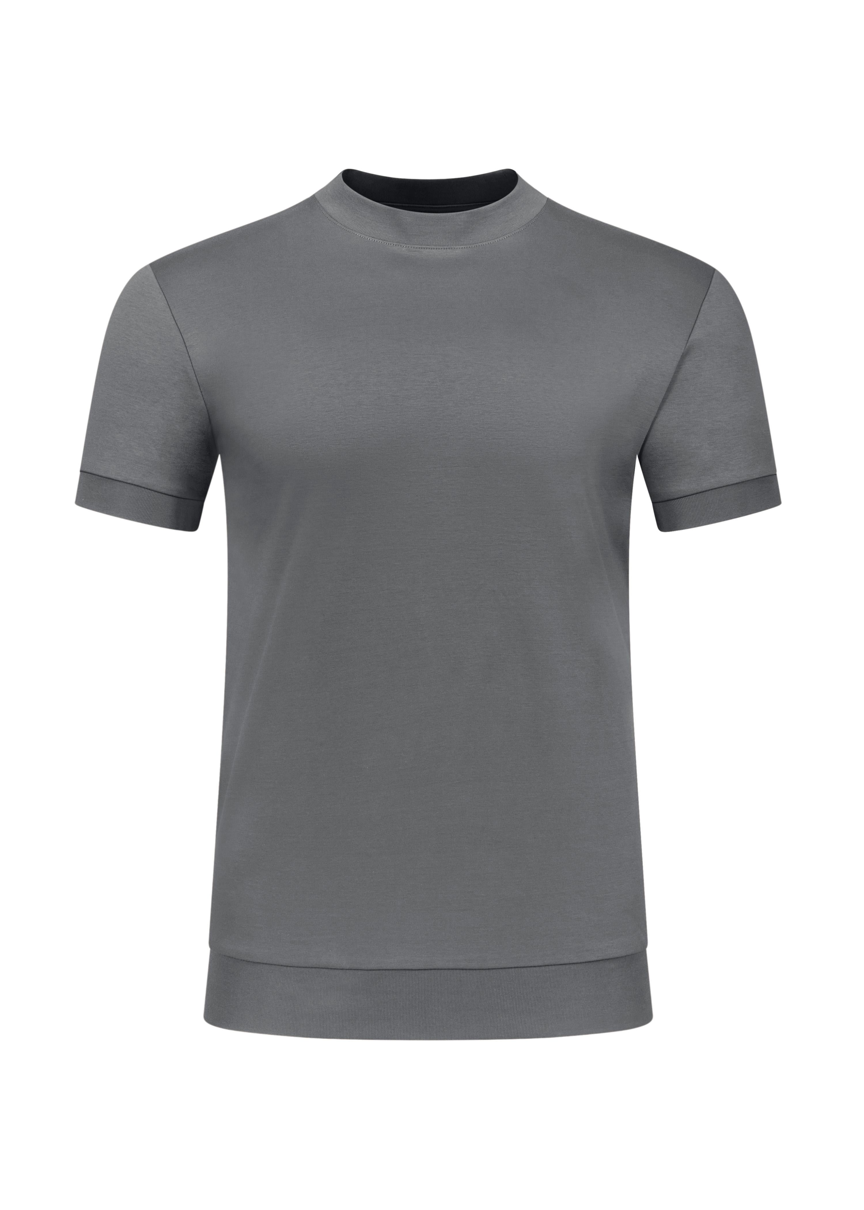 Forbes Luxury Menswear Slim Fit Cotton T-Shirt – Mid Grey Melange
