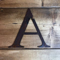 Rustic Metal Letters & Numbers | 5" or 12" Steel Signs by Rustic Warehouse