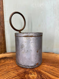 Rustic Warehouse Norfolk Antique Silver Metal Herb Planter & Desk Tidy