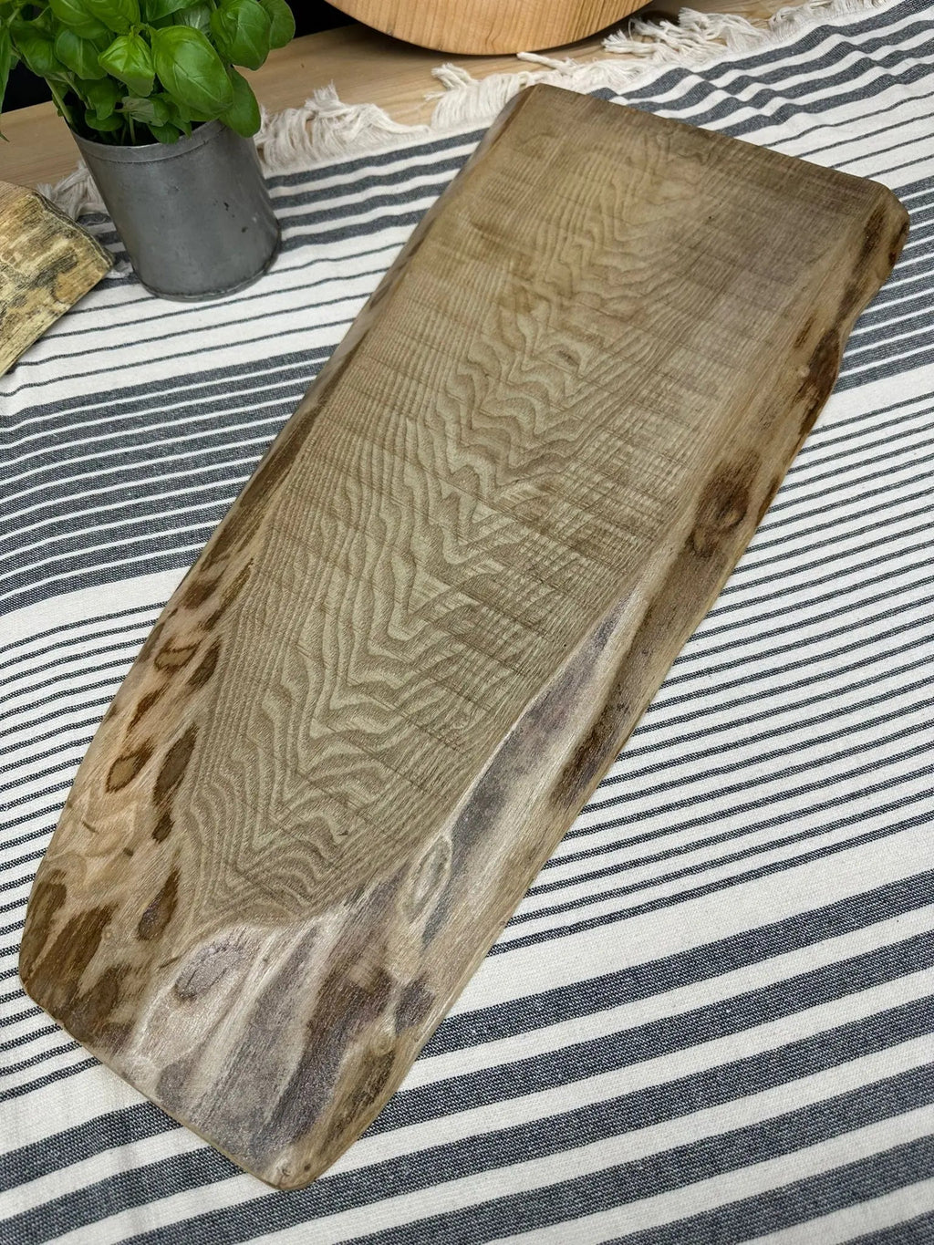 Wooden Chopping Board / Ash Wood/ Antipasti Cheese Sharing Platter / Live Edge