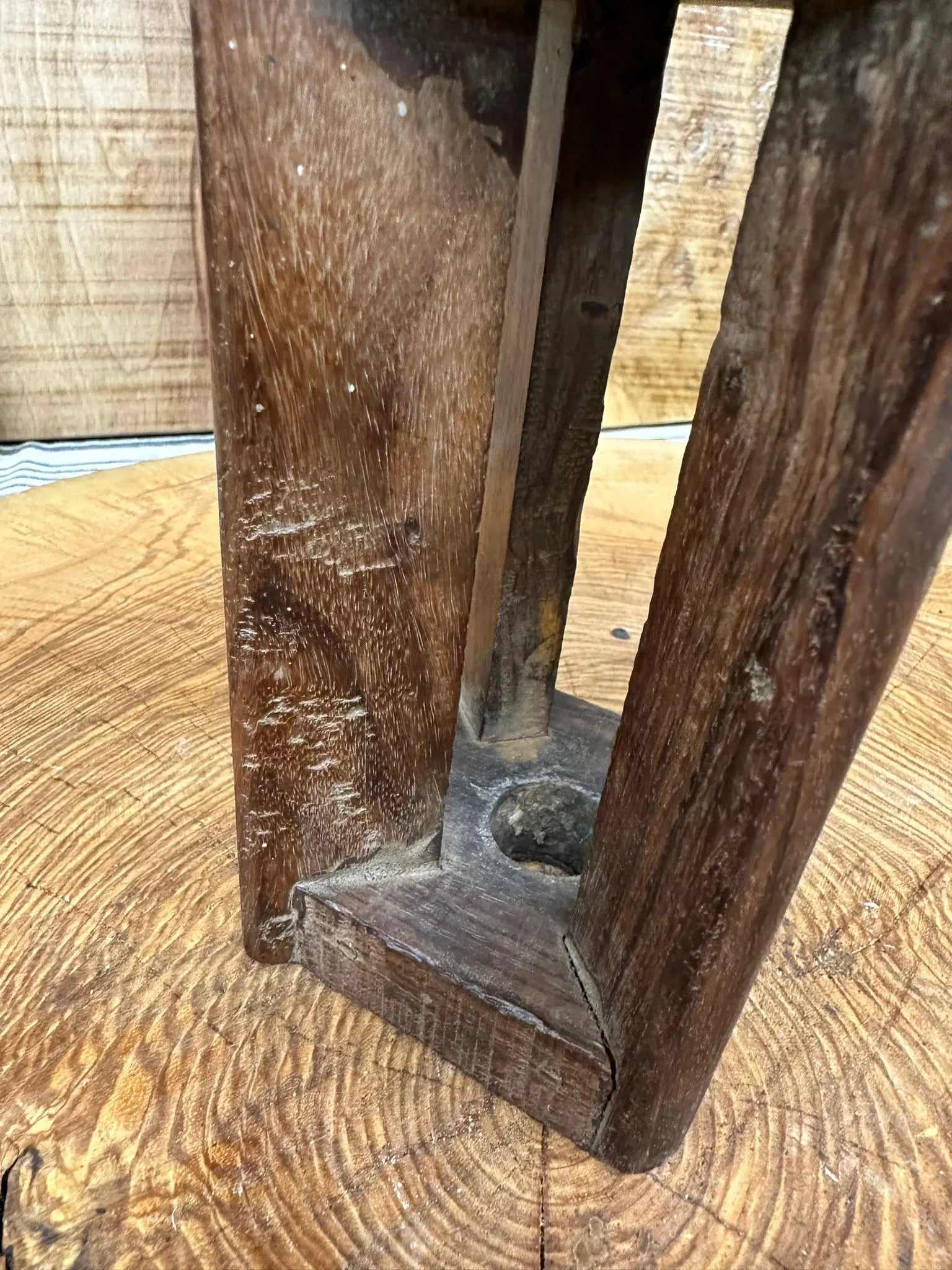 Rustic Warehouse Norfolk Reclaimed Wood Square Candle Holder - Vintage Decor