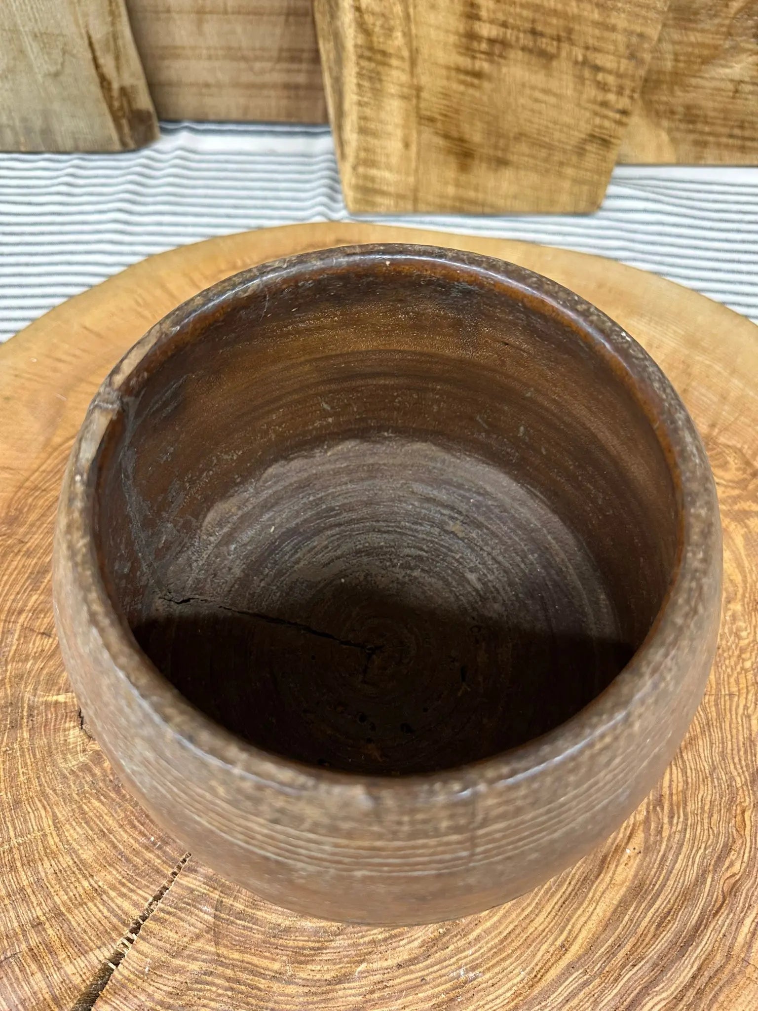 Rustic Warehouse Norfolk | Vintage Handmade Wooden Herb Planter Pot