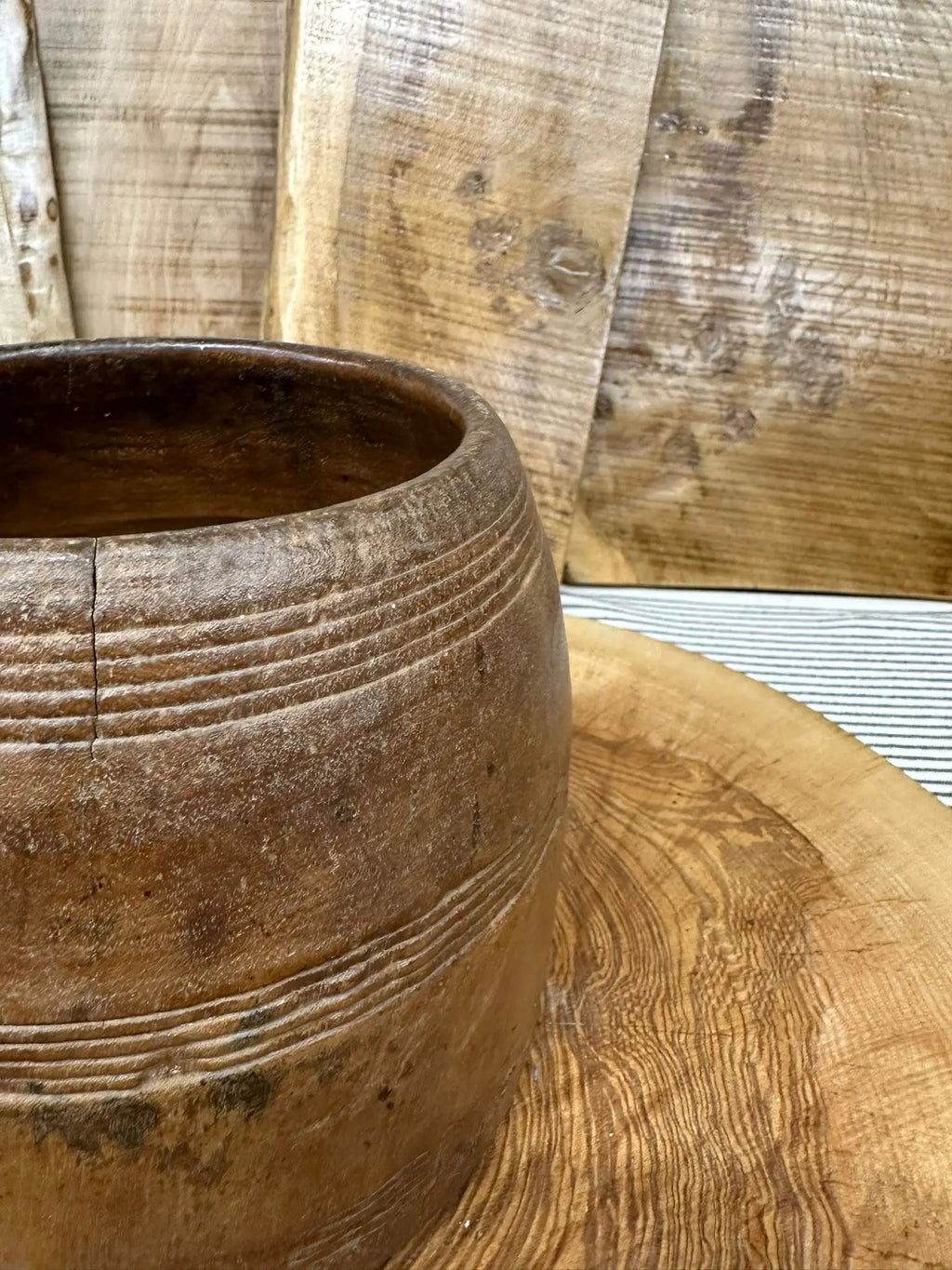 Rustic Warehouse Norfolk | Vintage Handmade Wooden Herb Planter Pot