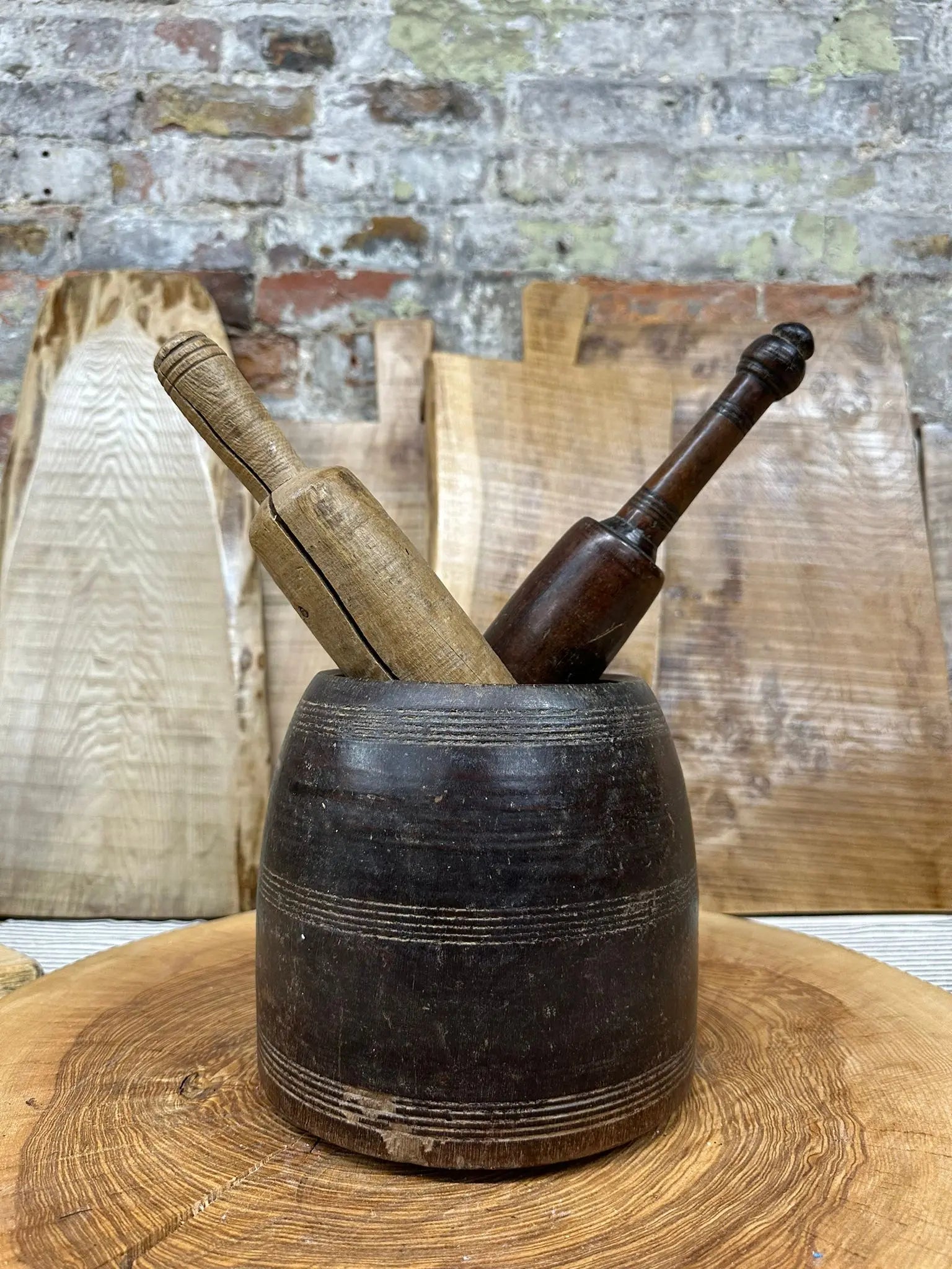 Rustic Warehouse Norfolk | Vintage Wooden Herb Planter & Desk Tidy