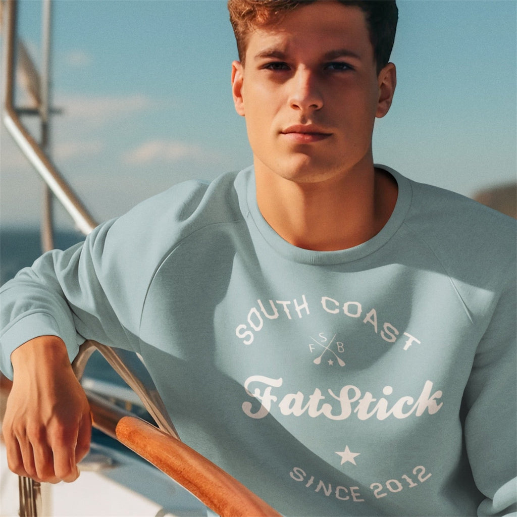FatStick South Coast Unisex Sweatshirt – Eco-Friendly Cotton Sweater