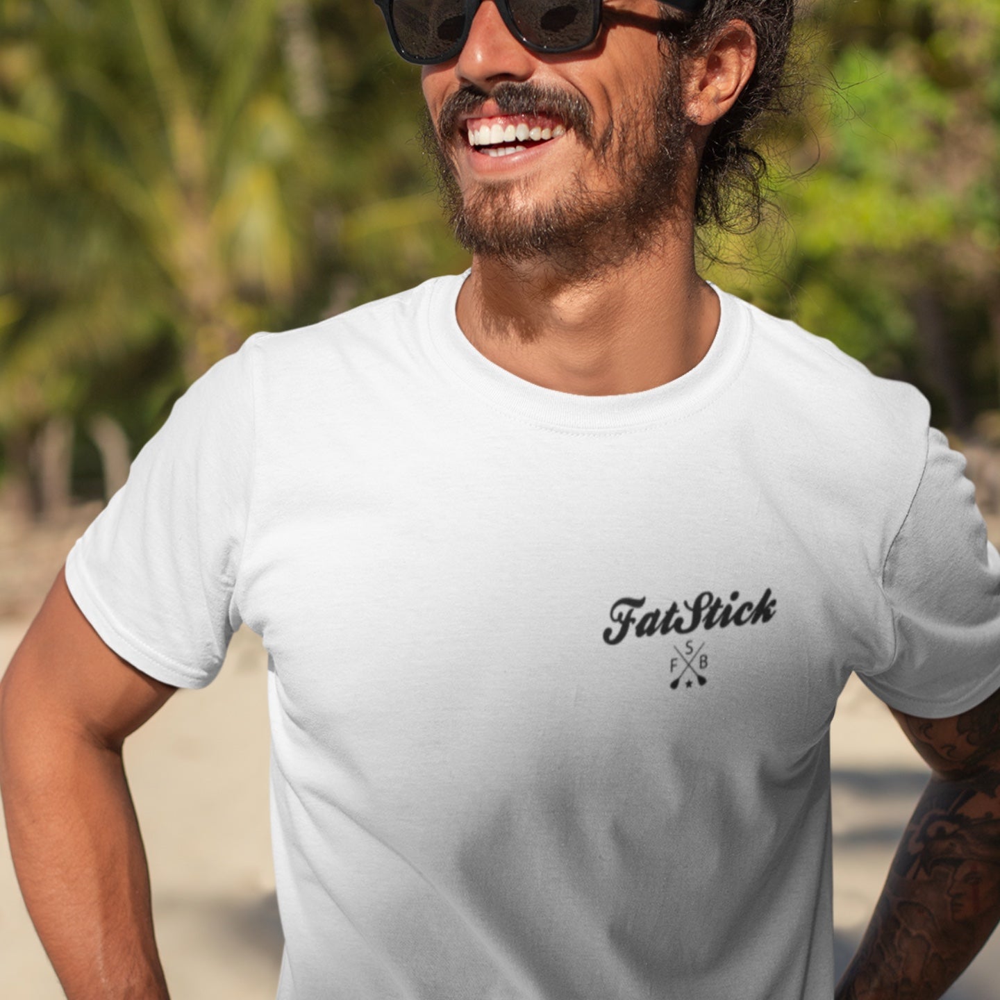 FatStick South Coast Unisex T-Shirt | Eco-Friendly Cotton Flock Print
