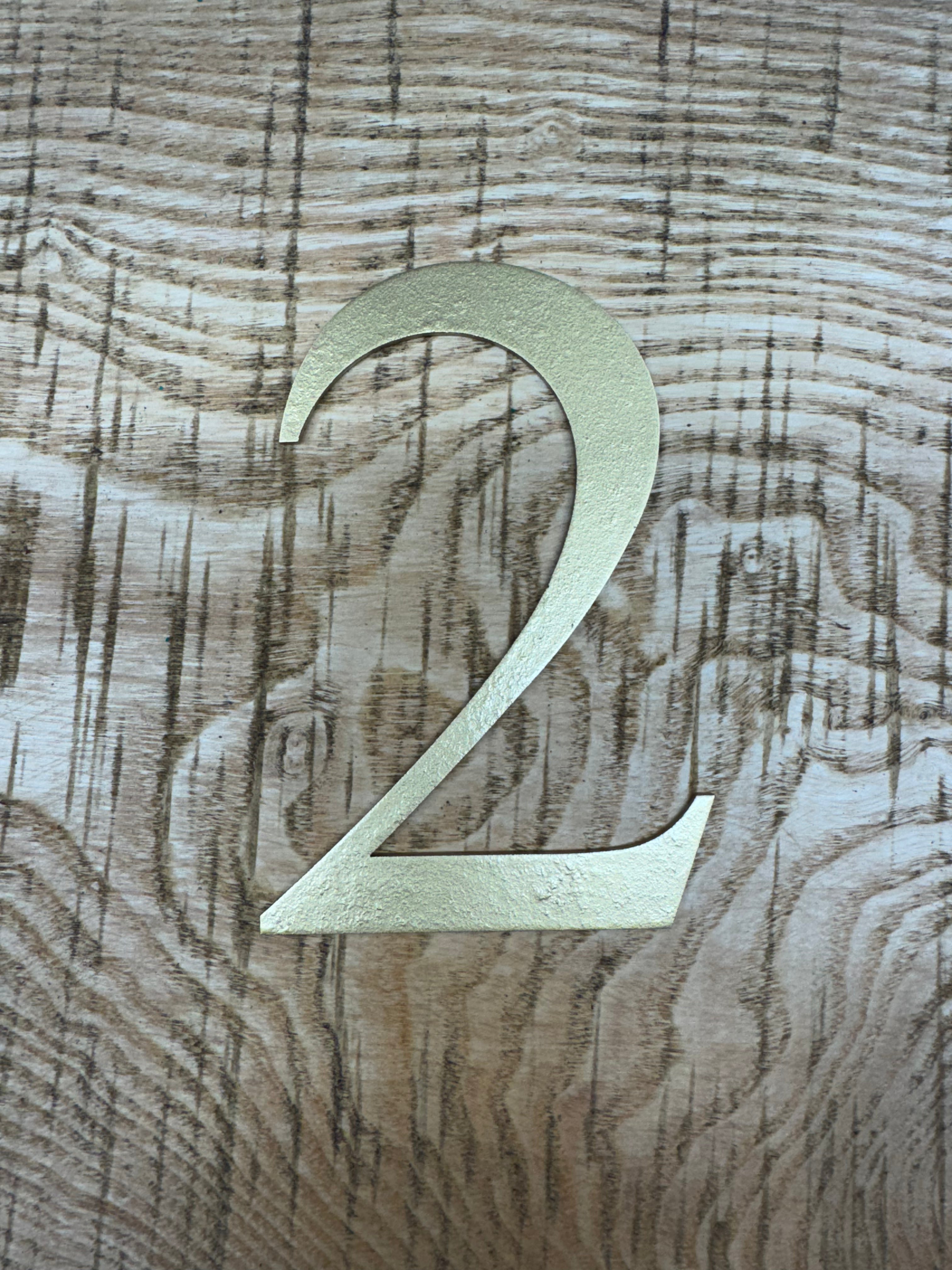 Rustic Distressed Gold Metal Letters | Classic Steel Wall Signage by RWN