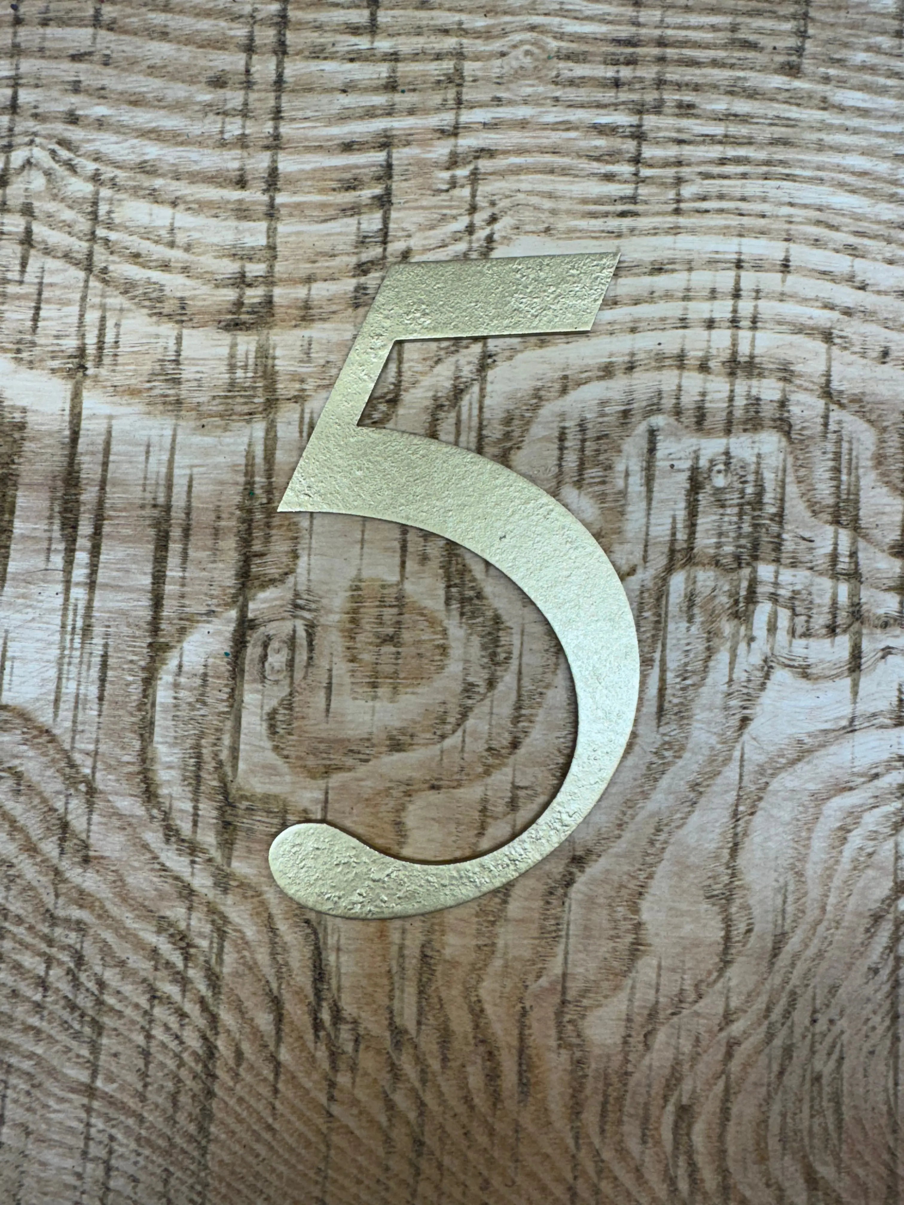 Rustic Distressed Gold Metal Letters | Classic Steel Wall Signage by RWN