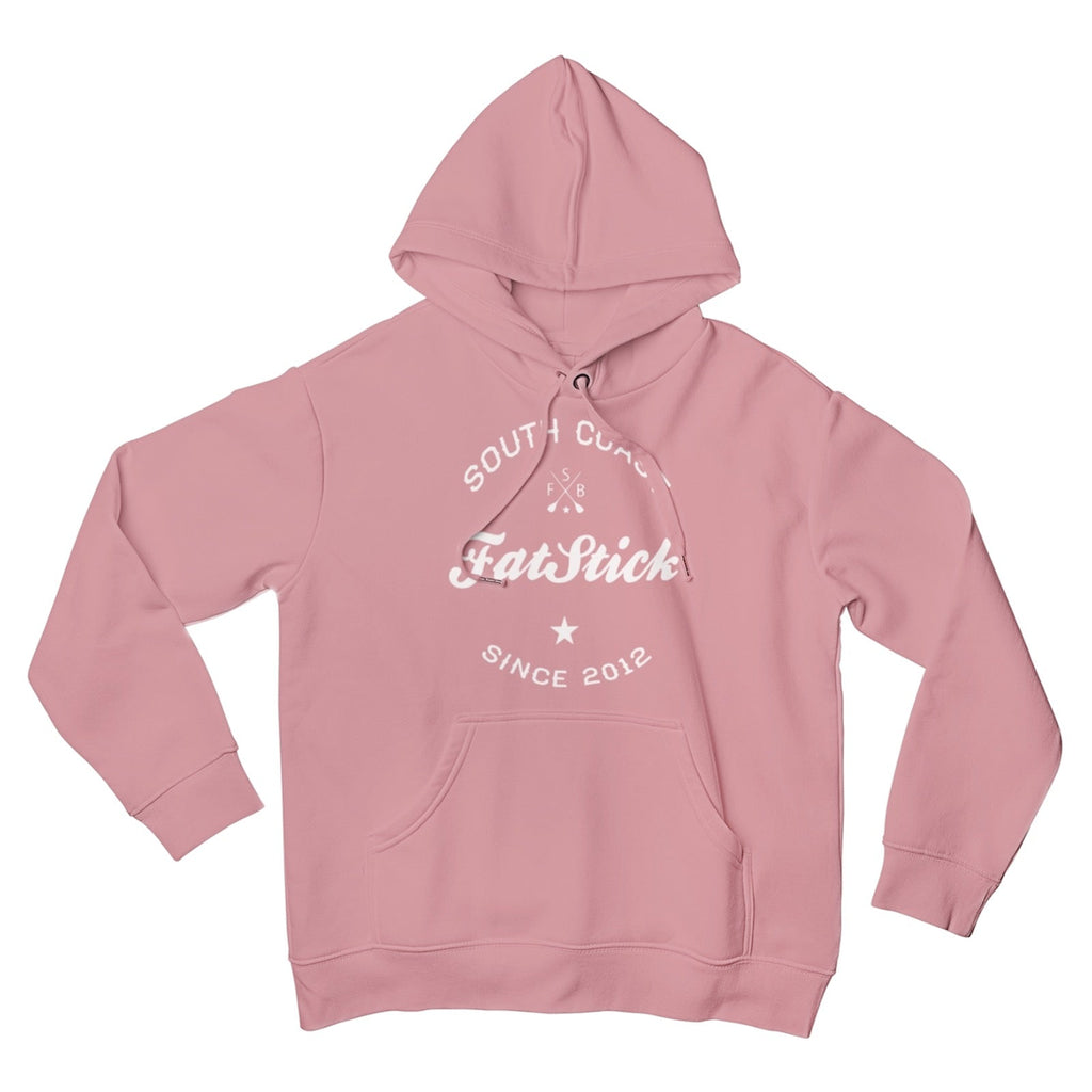 FatStick South Coast Unisex Hoodie – Eco-Friendly Cotton Flock Print