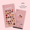 LuLuFun Studio Bonito Cookies Cute Sticker Sheet for Journaling