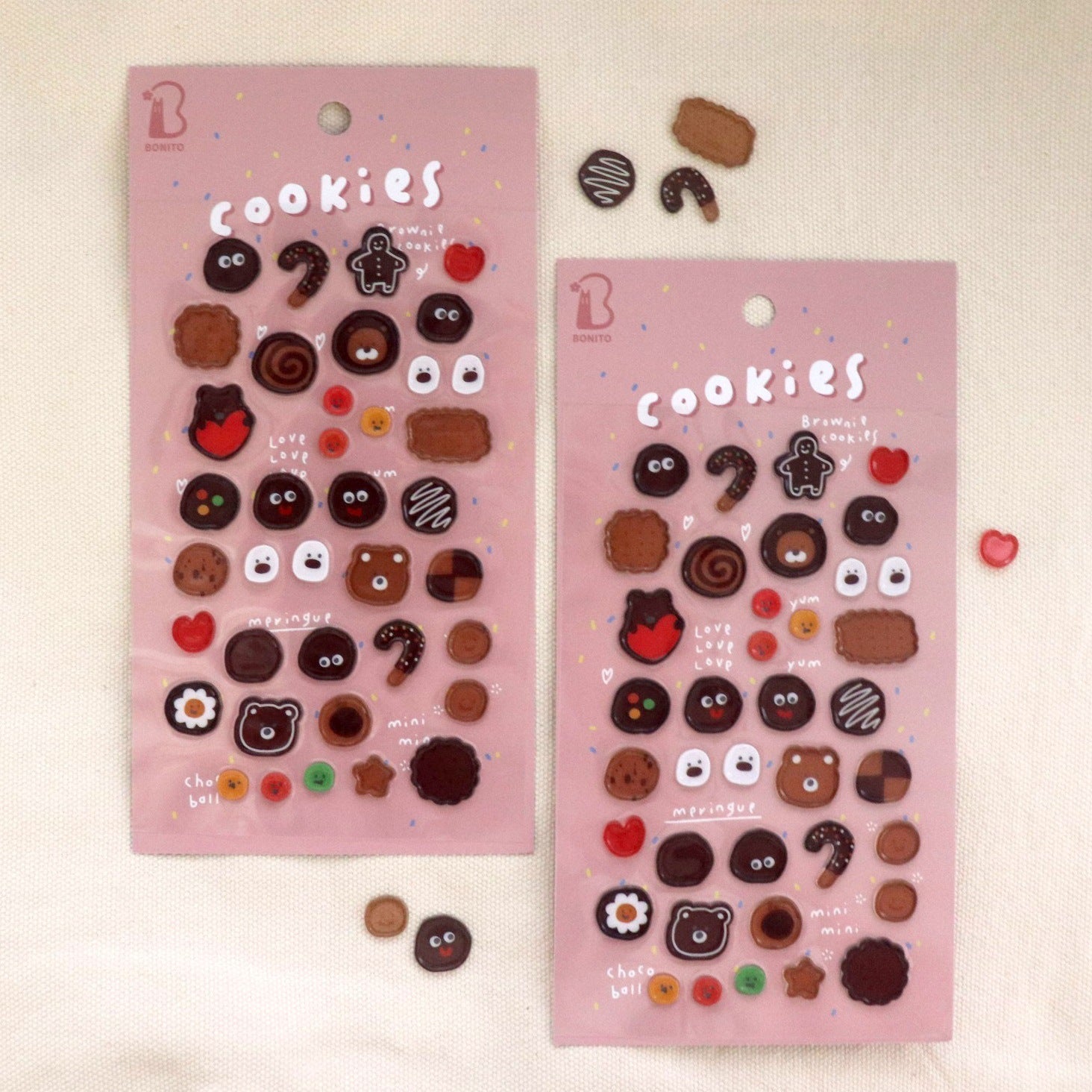 LuLuFun Studio Bonito Cookies Cute Sticker Sheet for Journaling