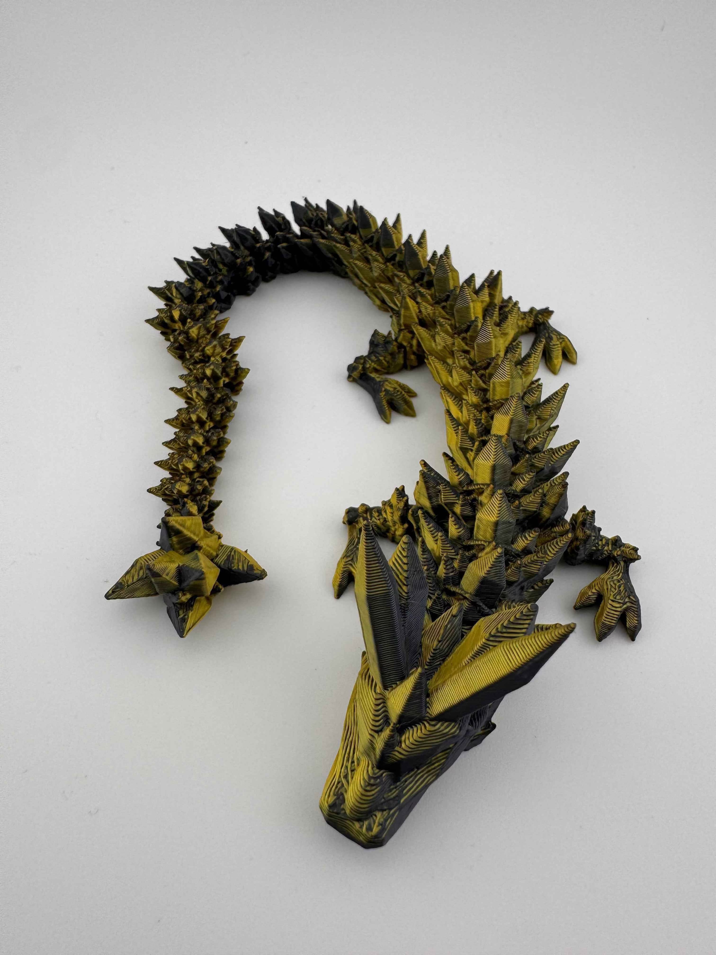 X-Large Crystal Dragon- Multi Colours 36" Long
