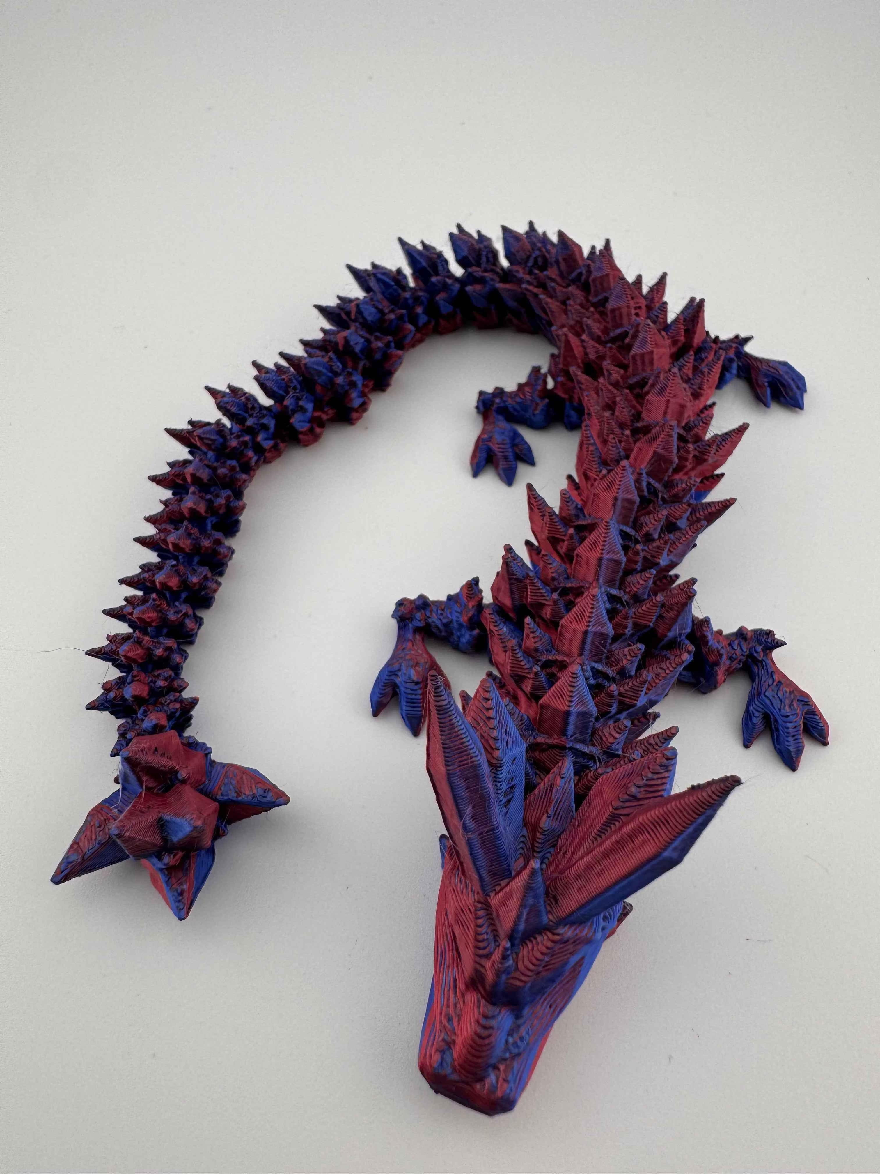 X-Large Crystal Dragon- Multi Colours 36" Long