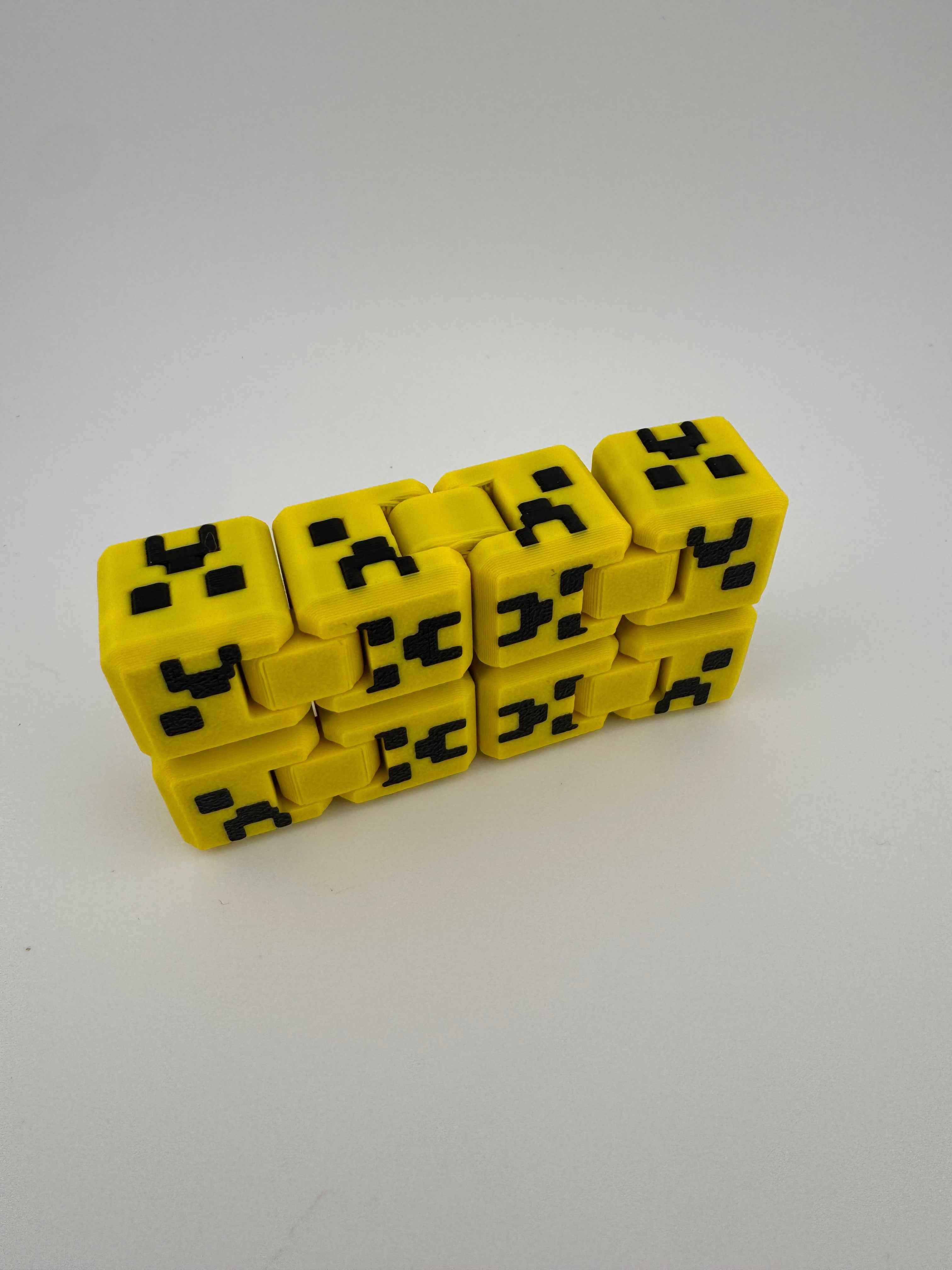 Minecraft inspired infinity cube - creeper style