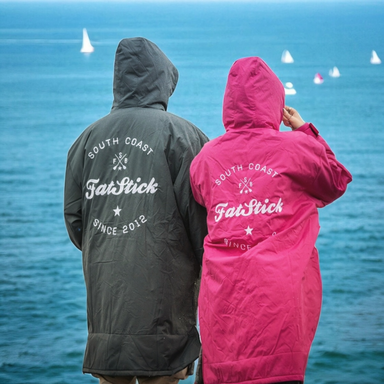 FatStick FatWrap Waterproof Recycled Fleece Changing Robe – Unisex Dry Coat