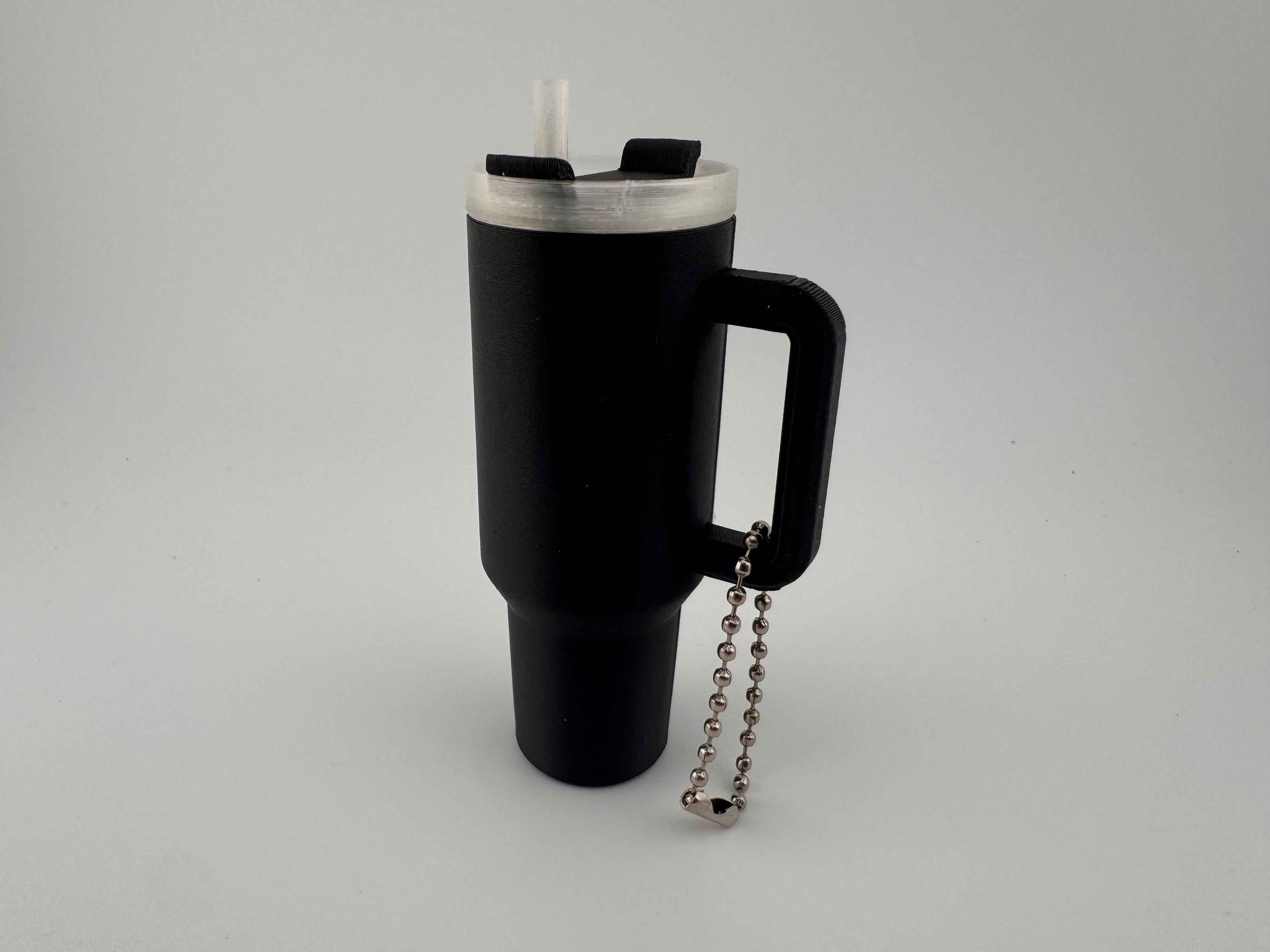 Stanley style tumbler keychain - perfect for carrying chapsticks or similar