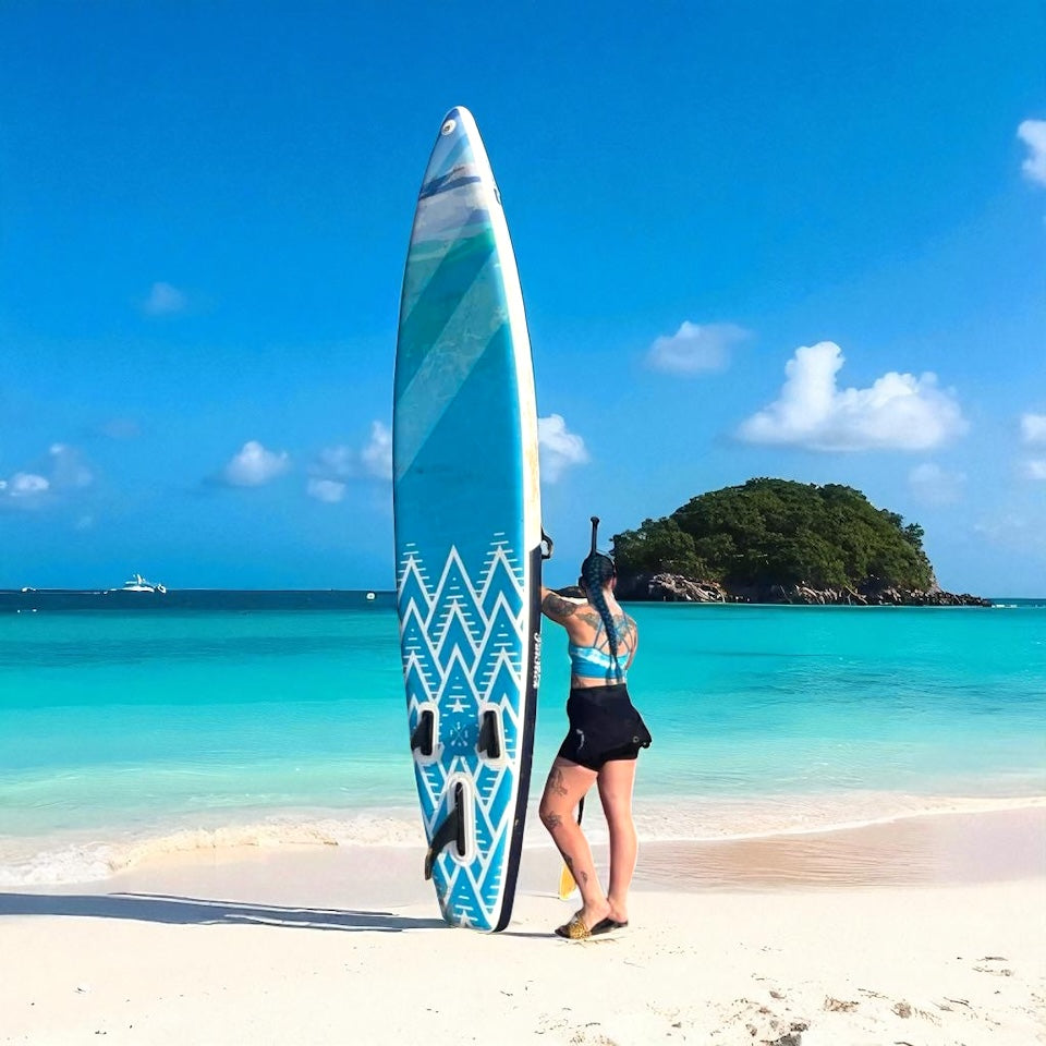 FatStick 12'6 Inflatable Touring Paddle Board | Kayak Conversion Kit