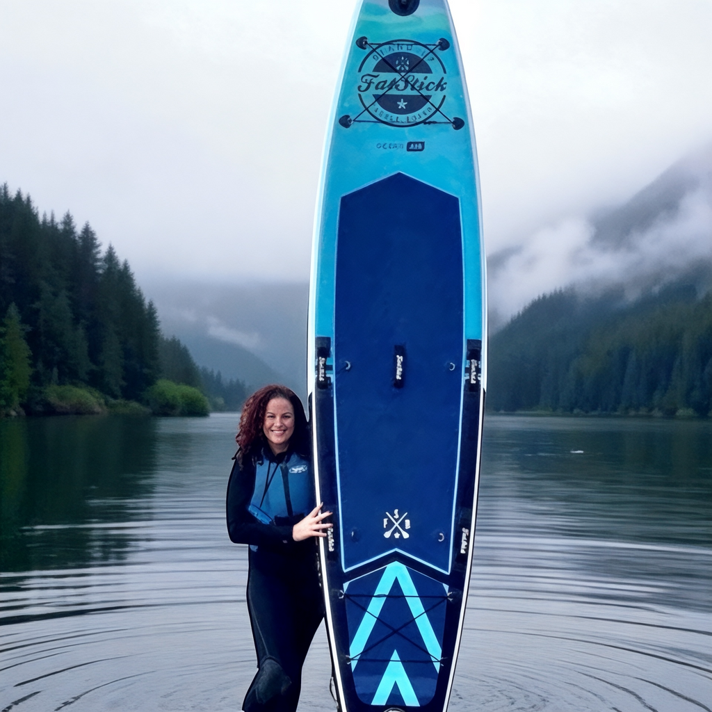 FatStick 12'6 Inflatable Touring Paddle Board | Kayak Conversion Kit