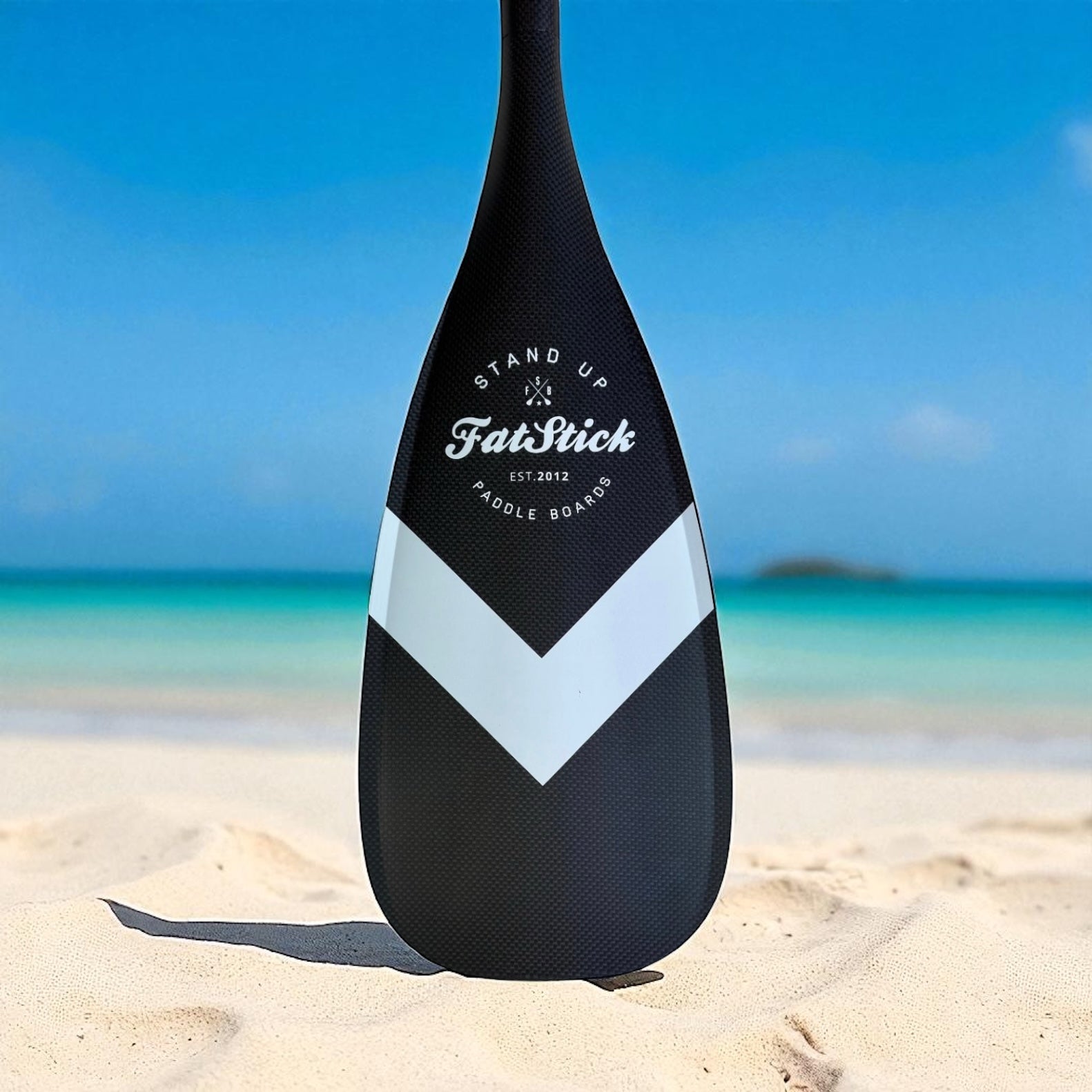 FatStick 3-Piece Full Carbon SUP Paddle - Lightweight & Adjustable
