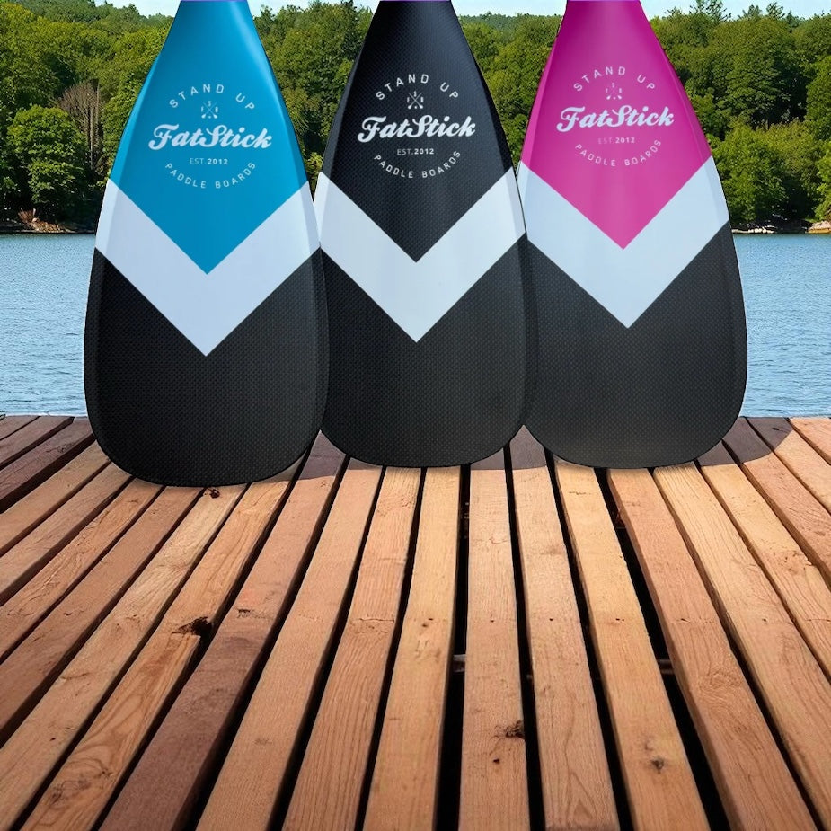 FatStick 3-Piece Full Carbon SUP Paddle - Lightweight & Adjustable