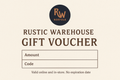 Rustic Warehouse Gift Voucher