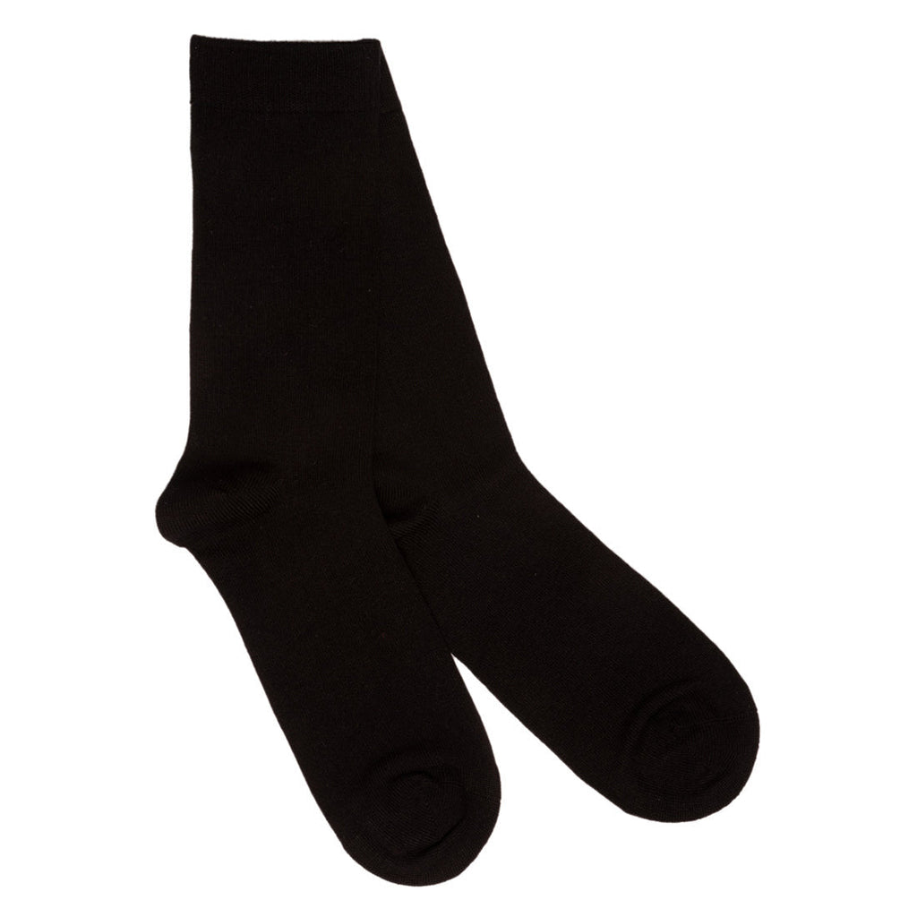 Swole Panda Jet Black Bamboo Socks – Ribbed Comfort Cuff for Men