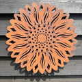 Rustic Metal Sunflower Garden Wall Art – 55cm Steel Outdoor Sculpture
