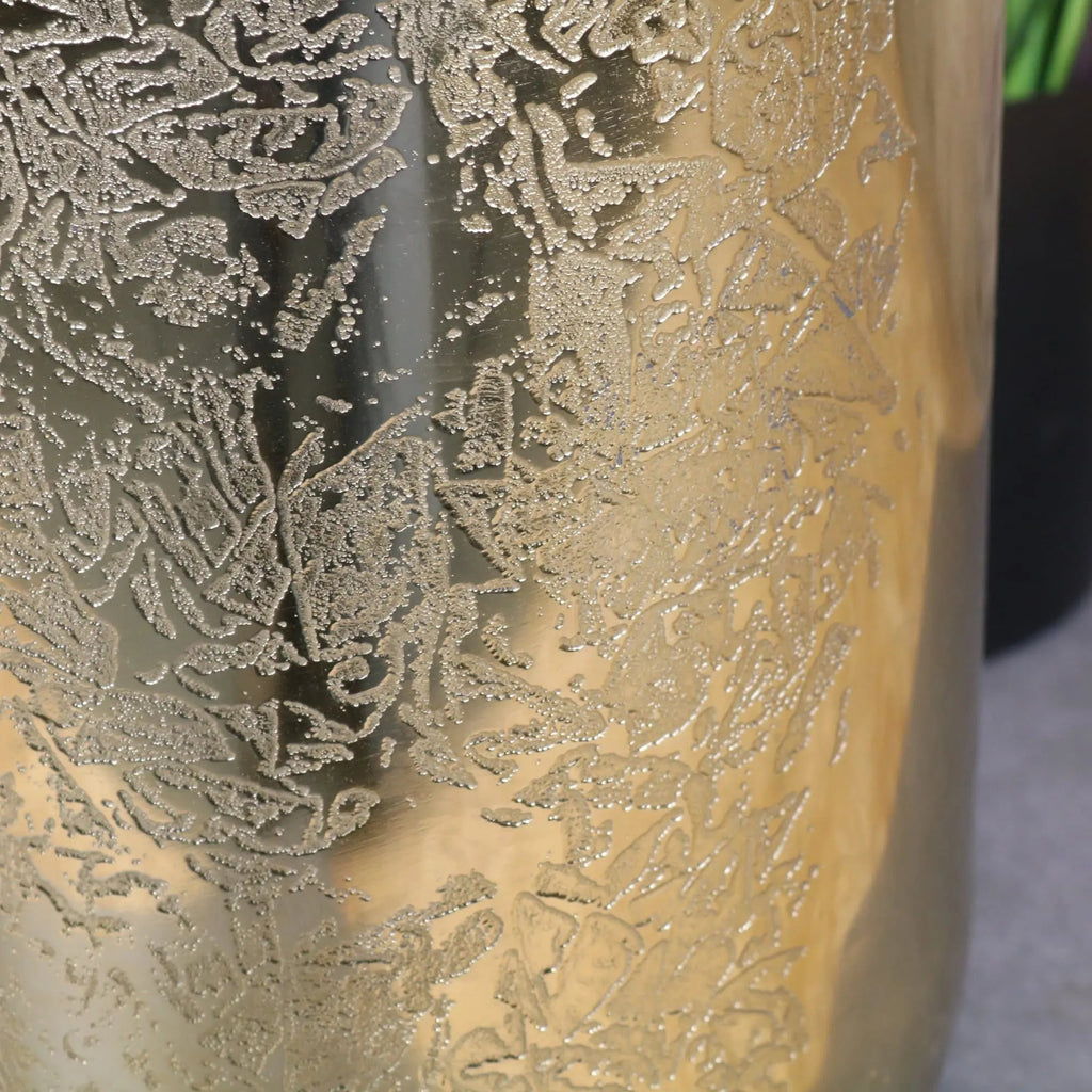 Nandgaon Elegance Gold Large Vase Etched Design