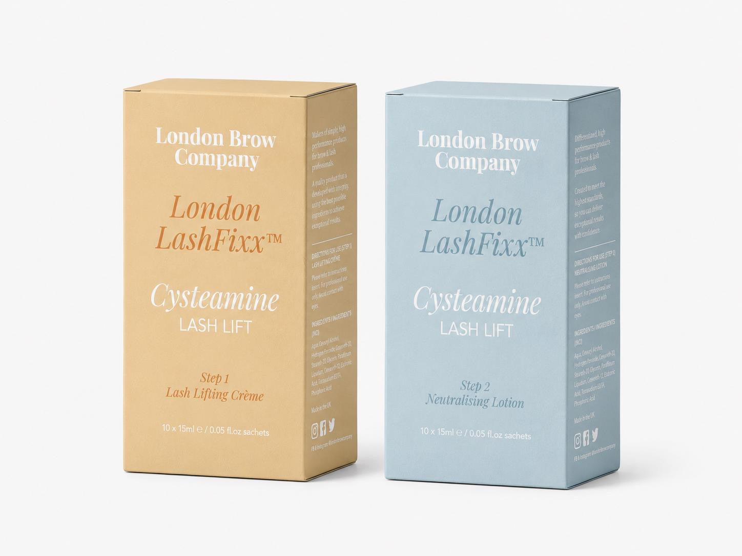 London Brow LashFixx Korean Lash Lift System – Cysteamine & TGA Free