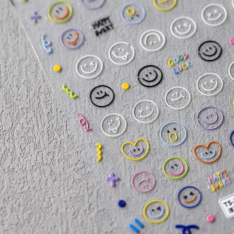 Emoji 5D Nail Deco Stickers – LuLuFun Studio DIY Manicure Art Decals
