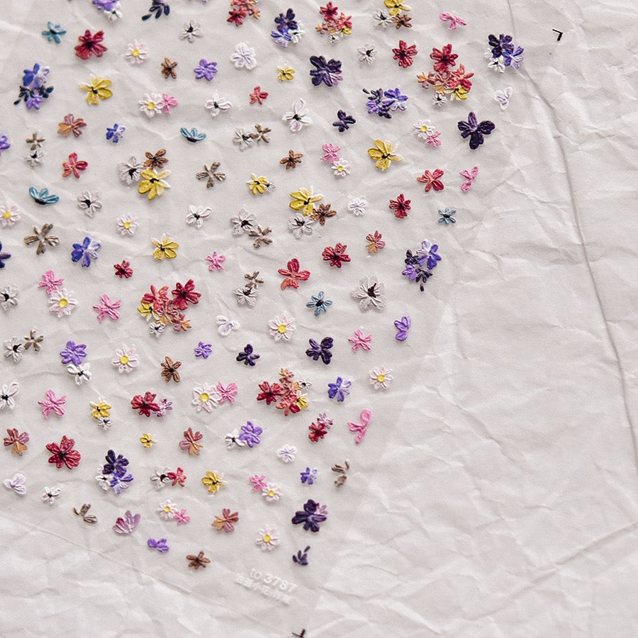 LuLuFun Studio Spring Wild Flower Nail Deco Stickers - Floral Nail Art