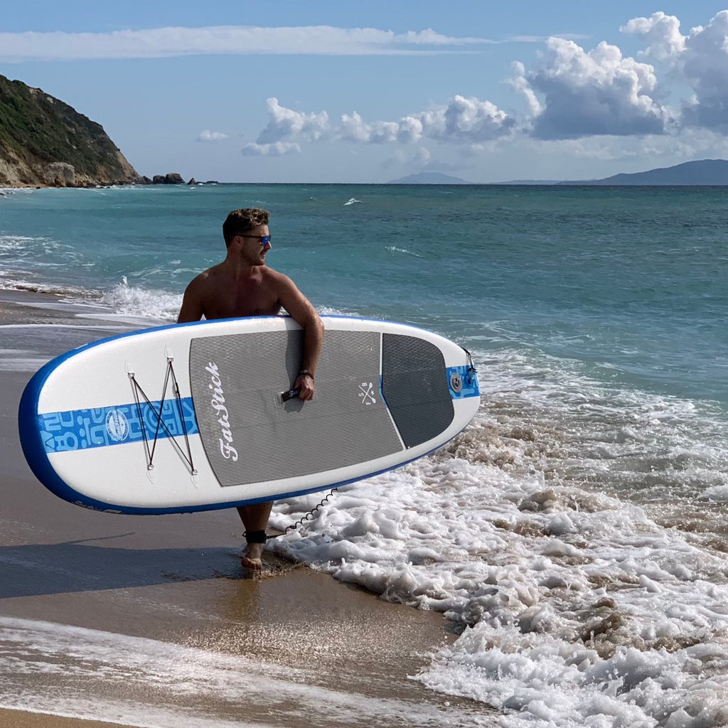 FatStick AirStick 10'6 Inflatable Paddle Board & Kayak Hybrid with Seat