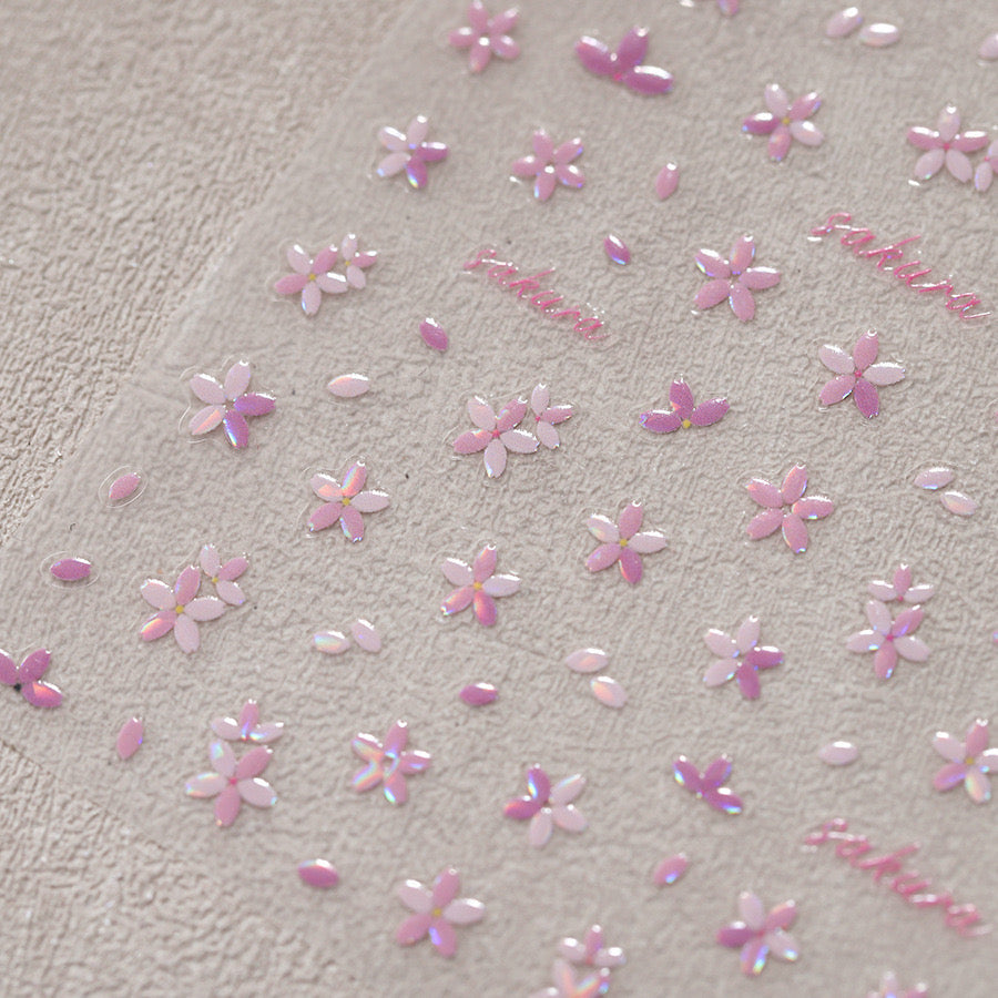 LuLuFun Studio Cherry Blossom 5D Nail Deco Stickers - Spring Nail Art