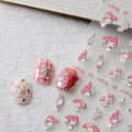 LuLuFun Studio Melody Embossed Nail Deco Stickers - Ultra-Thin DIY Art