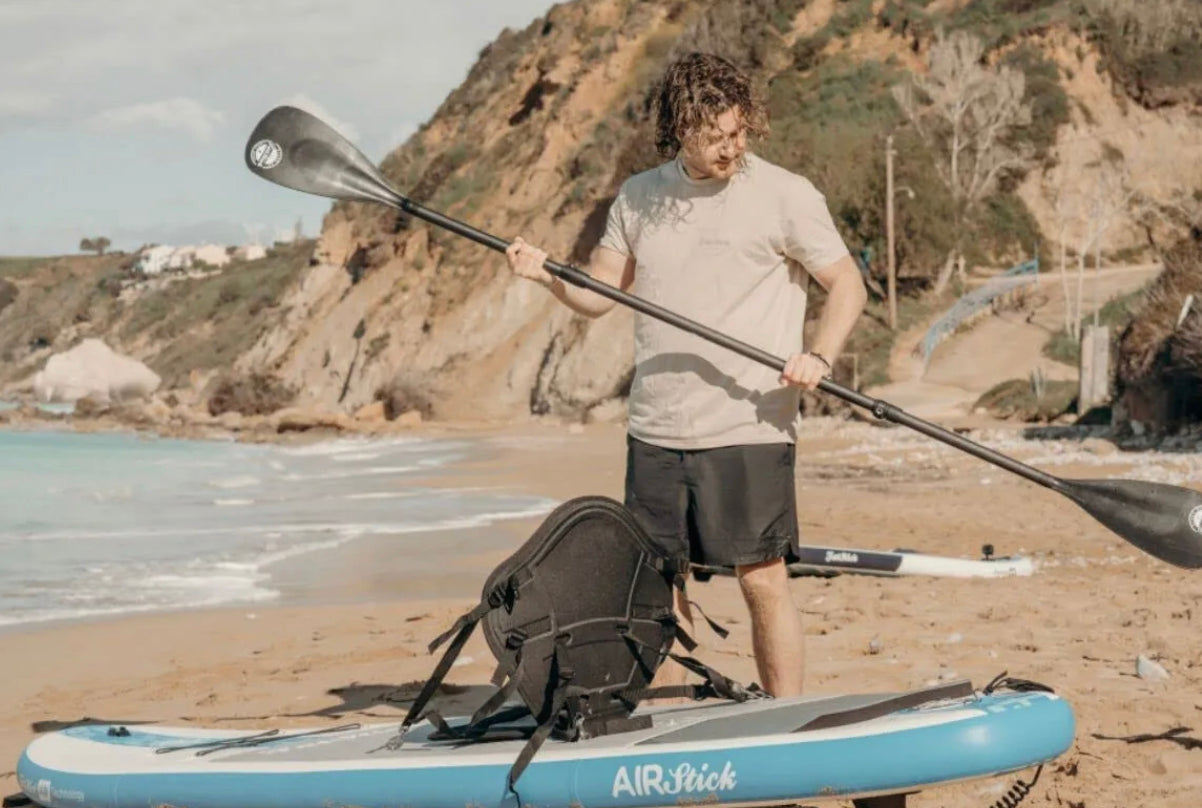 FatStick 4-Piece Carbon Shaft SUP & Kayak Conversion Travel Paddle