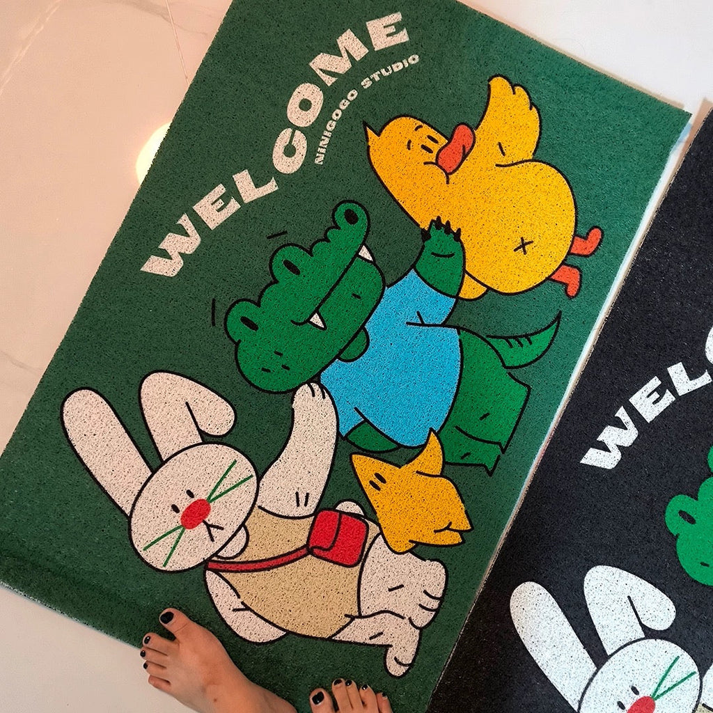 LuLuFun Studio Welcome Door Mat – 60x90cm Entryway Rug for Home Decor