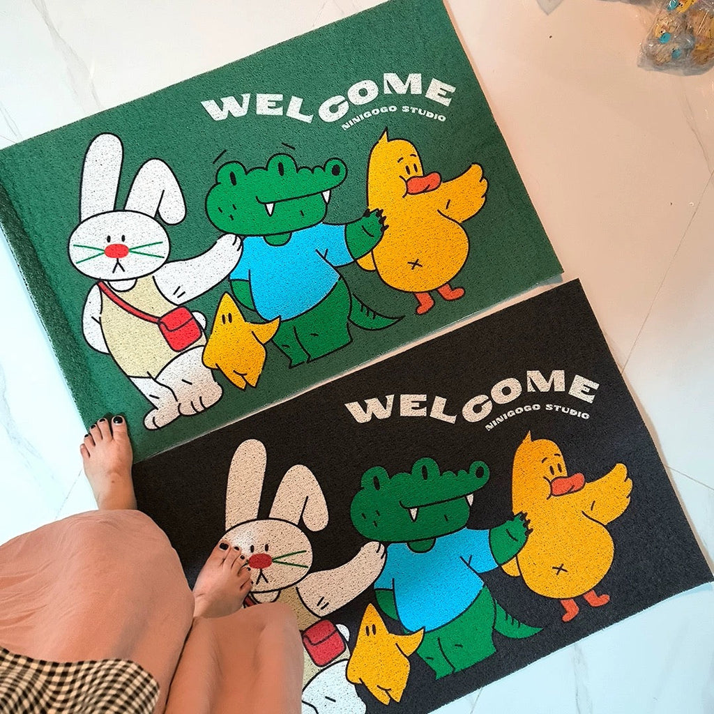 LuLuFun Studio Welcome Door Mat – 60x90cm Entryway Rug for Home Decor