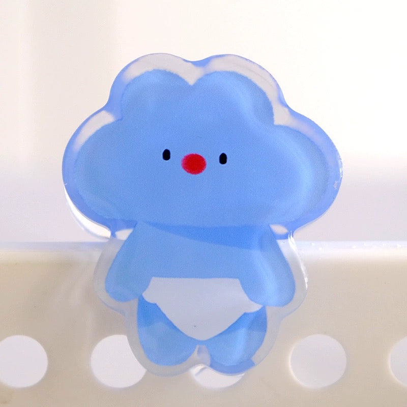 Cloud Acrylic Binder Clip by LuLuFun Studio – Cute Stationery Bookmark