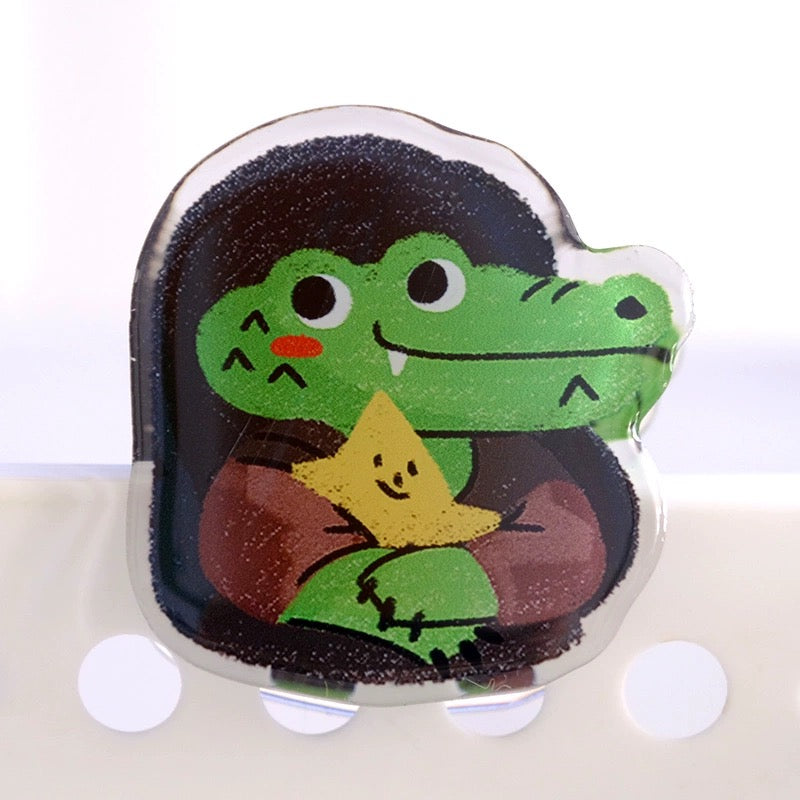 Mona Lisa Acrylic Binder Clip – LuLuFun Studio Artistic Desk Accessory