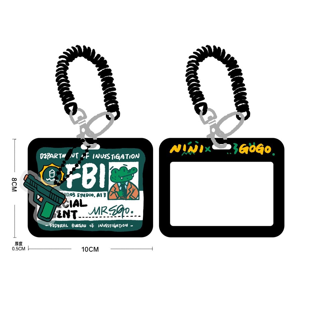 NINIGOGO Double-Sided Transparent ID Card Protector Pocket – 10x8cm